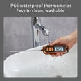 thumbnail image 4 of Digital Meat Thermometer Instant Read | Extra Long 5.3" Stainless Probe | Backlit Display | Fast Accurate Sensor ±0.9°F | Lock Function | Indoor Outdoor Cooking Grill Frying Oil Candy | -58°F-572°F, 4 of 8