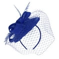 thumbnail image 2 of TODOZO Fascinators Tea Party Hat for Women - Kentucky Church Derby Hats Flower Mesh Feather Headband for Ladies Girls Hats for Fascinators Pillbox Flower Hat for Tea Wedding Church Blue, 2 of 7