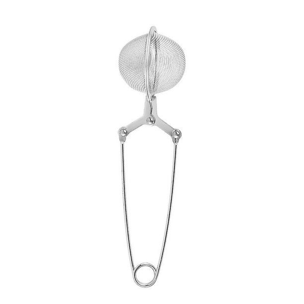 Colador de té, infusor de té de acero inoxidable con filtro de té de cuchara de malla de mango largo para té de hojas sueltas y especias para reflexionar (2 unidades, plateado)