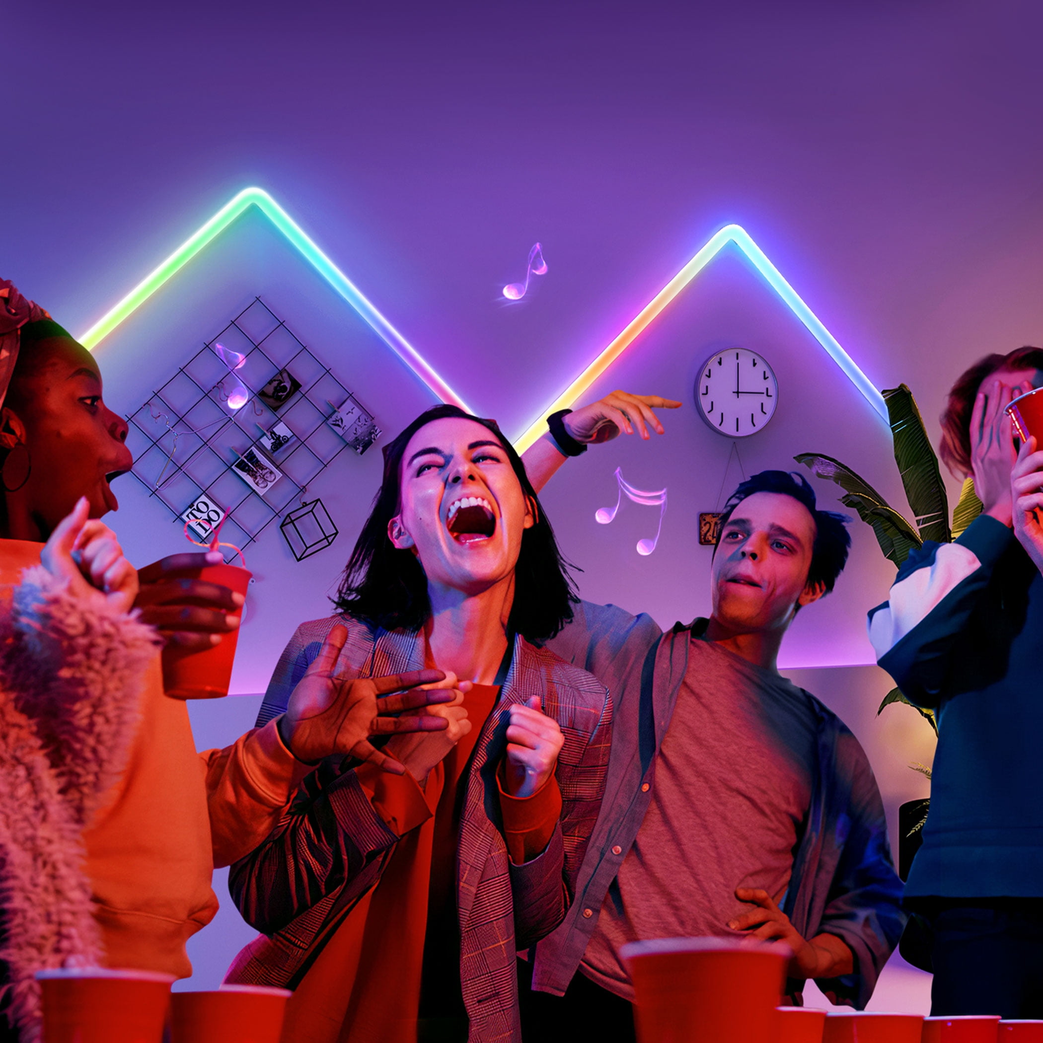 Govee Glide A1 Indoor Smart LED Wall Lights (4+1) , B6062A01, 40 Dynamic Scene Modes For Gaming Room Decor,Support APP Control,Voice Control