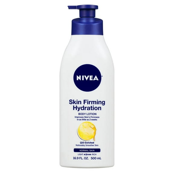 Nivea Lotion Skin Firming Hydration Q10 16.9oz Pump (Pack of 2)