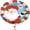 Ho Ho Ho Santa, variant on PMU Christmas Waving Santa 18 Inch Mylar-Foil Balloon Pkg/1