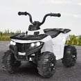 thumbnail image 4 of Gymax 6V Battery Powered Kids Ride On ATV 4-Wheeler Quad w/ MP3 & LED Headlight White, 4 of 10