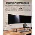 thumbnail image 6 of ULTRARM Heavy Duty Single Monitor Arm Mount for Ultrawide Monitors up to 57", 44 lbs, White, 6 of 8