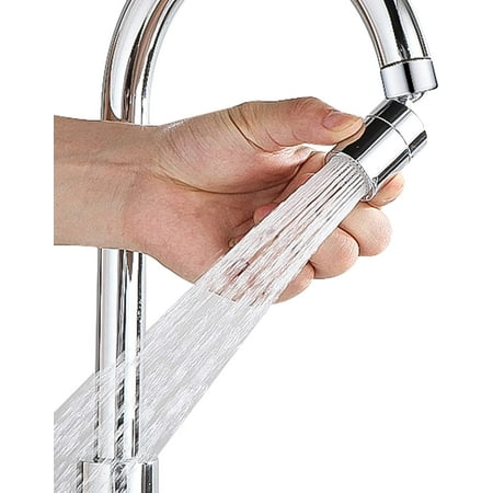 

720 Degree Swivel Sink Faucet Aerator Solid Brass - Universal Splash Filter Faucet Dual-function 2 Flow Faucet Sprayer Attachment for Kitchen/Bathroom Sink Faucet Leakproof Design.