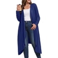 thumbnail image 4 of Cueply Women's Plus Size Cardigan Lightweight Long Sleeve Maxi Long Knitted Tops Open Front Sweater, 4 of 6