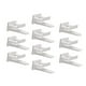 thumbnail image 4 of Bearachild Ganchos para sombreros montados en la pared, estante multifuncional para sombreros, resistente y duradero, 10 Uds. Almacenamiento y organización del hogar Blanco 4.2x3.2 cm, 4 of 6