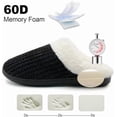 thumbnail image 3 of Pantuflas de espuma viscoelástica para mujer, cómodas, cálidas y acogedoras, antideslizantes, para interior y exterior., 3 of 5