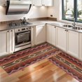 thumbnail image 3 of Kitchen Rugs Sets Of 2,Boho Multicolor Geometric Ethnic Pattern Anti Fatigue Kitchen Mat Rugs Non Slip Washable,Decorative Kitchen Floor Mats for Kitchen,Sink,Laundry,17"X47", 3 of 5