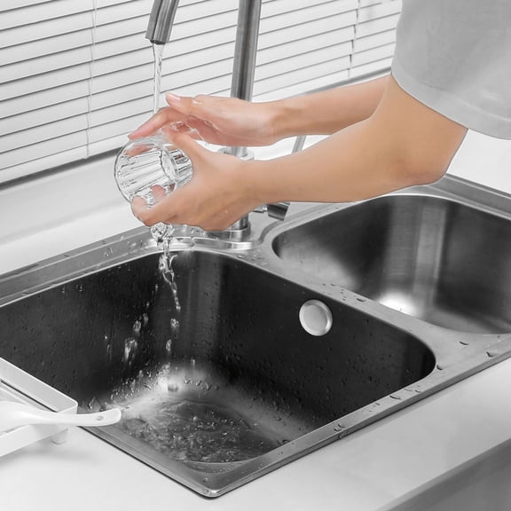 OUNONA 4PCS Kitchen Sink Hole Cover Faucet Hole Cover Kitchen Sink Tap Hole Plate Stopper Cover Blanking Metal