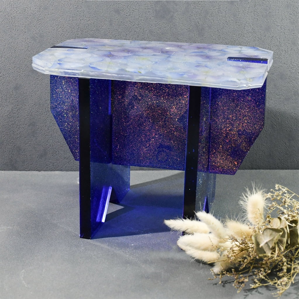 Resin Table Mold Rectangular Epoxy Resin Silicone for Small Stool Splicing Designs Easy Release Mol