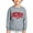 Grey, variant on Boys Long Sleeve Crewneck Letter Print Sweatshirt Soft Casual Pullover Top For Kids Fall Winter Holiday Outfit