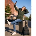 thumbnail image 3 of Wantdo Women's Warm Coat Quilted Winter Jacket Windproof Hooded Parka Jacket Army Green XL, 3 of 11