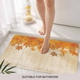 thumbnail image 6 of Orange Botanical Fall Doormat Outdoor Entrance 16"x24", Thanksgiving Maple Leaf Vintage Absorb Moisture Dirt Door Mats, Non-Slip Rubber Backing Floor Mats Indoor, Low-Profile Front Door Rugs, 6 of 9