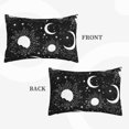 thumbnail image 4 of Naloa Crescent and Stars Pillowcase, Throw Pillowcase, Wrinkle-Free, Stain-Resistant with Hidden Zipper for Bedroom Sofa - 14"x20", 4 of 9