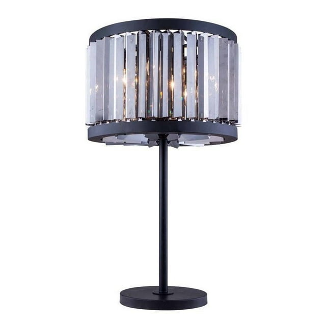 Elegant Lighting Chelsea 32" 4 Light Royal Crystal Table Lamp