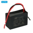 thumbnail image 3 of Uxcell CBB61 Ceiling Fan Capacitor 2 Pcs 15uF 450V AC 50/60HZ with 2 Wires 2.34 x 1.64 inch, 3 of 6