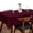 Burgundy Wine, variant on HEIRLOOM COMFORT 100% Cotton Tablecloth, 60x84 Inch Rectangle Table Cloth for Kitchen & Dining Table, Washable & Wrinkle Resistant Solid Color Cotton Tablecloths for 6-8 Seats (Brown)