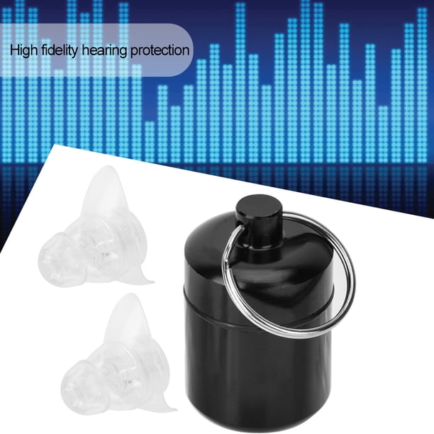 Tapones Para Los Oídos Antiruido de Alta Fidelidad, 27db Festival de Música Para Conciertos Protección Auditiva Filtro de Ruido Sue?o Silencioso Tapones Para Los Oídos Anti RuidoTransparente) Khall Tendencias
