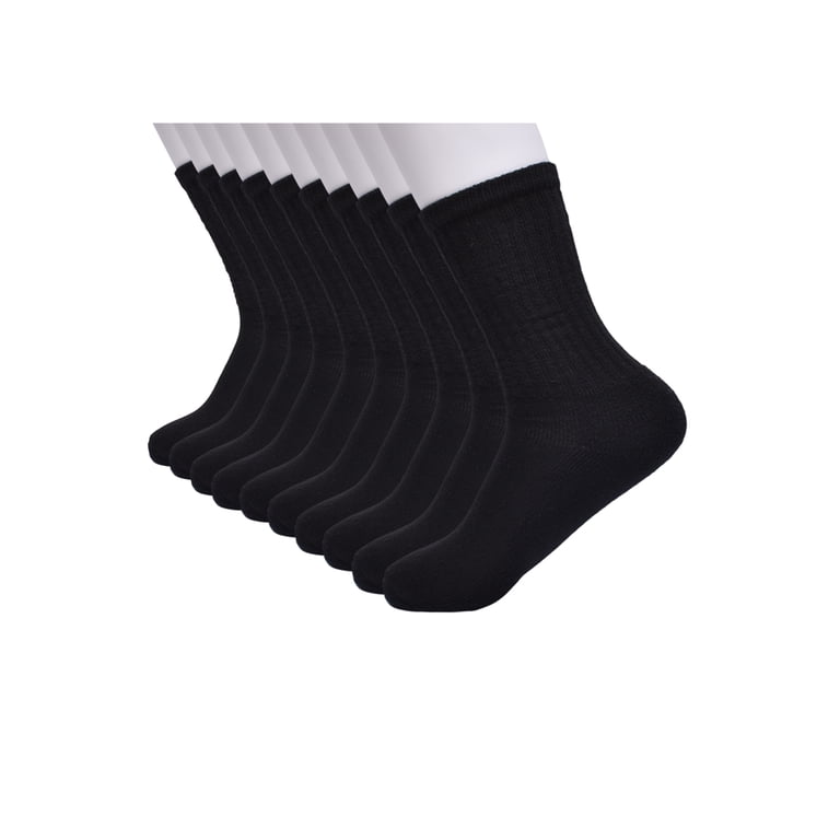 Wonder Nation Boys' Cushioned Crew Socks, 10-Pack photo 3