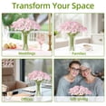 thumbnail image 5 of 24 Pcs Artificial Calla Lilies in Glass Vase - Bendable Stems for Home Decor, Wedding Centerpiece & Gift, 5 of 13