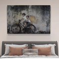 thumbnail image 4 of Póster de lienzo con niños en bicicleta en la calle de Penang, decoración de dormitorio, paisaje deportivo, decoración de oficina, regalo, estilo marco, 16 x 24 pulgadas (40 x 60 cm), 4 of 8