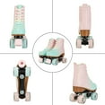thumbnail image 4 of EONROACOO Kids Teen Roller Skates, Light-up Wheels Double-Row Quad Skates,Youth 2, 4 of 10