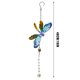 thumbnail image 2 of Lámpara colgante de cristal con colibrí - Citrino, 46 cm, luz RGB, decoración para jardín/hogar/ventanas, regalo para amigos, 2 of 7