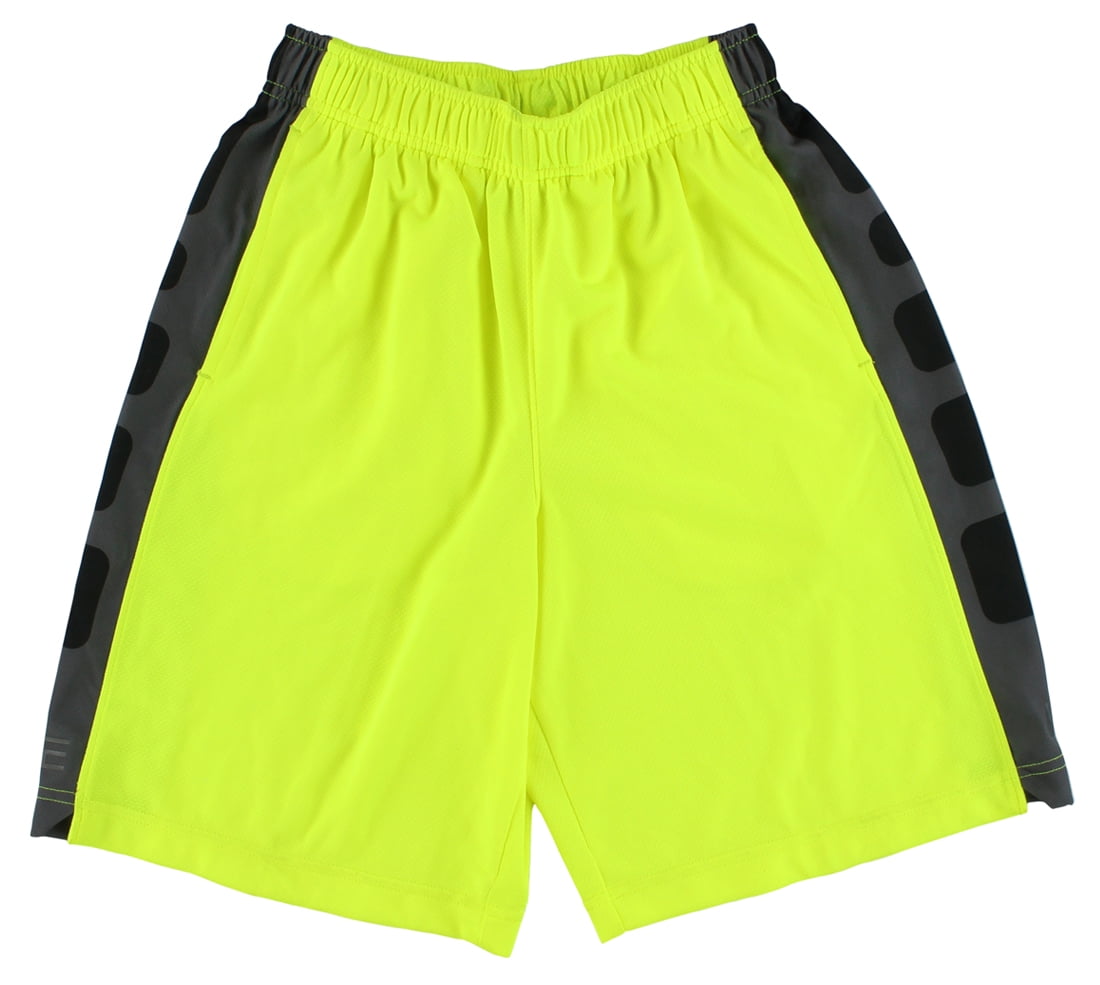 Nike Boys Elite Striped Shorts Neon Yellow