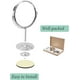 thumbnail image 4 of Espejo de maquillaje de tocador con aumento 1X/3X de 7 pulgadas, espejo de mesa de escritorio con aumento de doble cara con rotación de 360 ​​°, 4 of 5