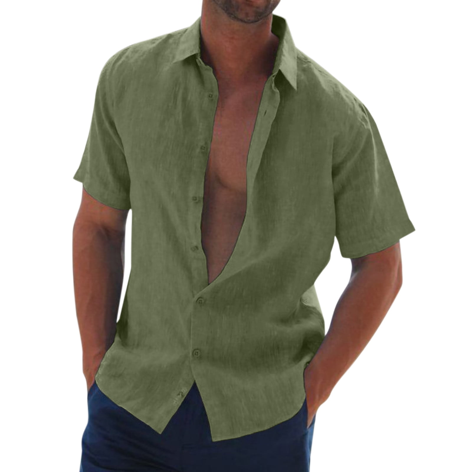 corduroy solid short sleeve basic shirts
