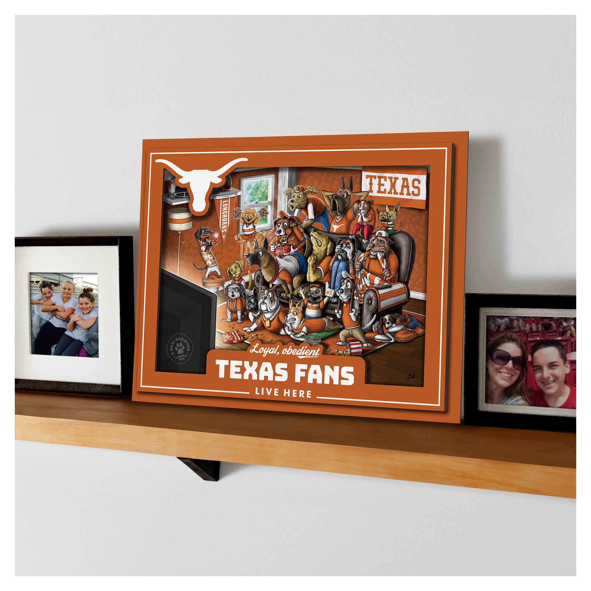 IDNA Texas Longhorns 13.25" x 17.25" Purebred Fans Wall Art