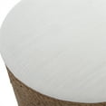 thumbnail image 4 of Uttermost Tabouret de Rangement en Bois et Tissu Côtier Brun/blanc Cassé, 4 of 5