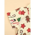 thumbnail image 6 of Qiylii Baby Boys Christmas Bodysuit Snowman/Santa Claus Pattern Short Sleeve Lapel Bow Romper, 6 of 8
