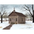 thumbnail image 2 of Jacobs, Billy 24x19 White Modern Wood Framed Museum Art Print Titled - Little Brown Church, 2 of 4