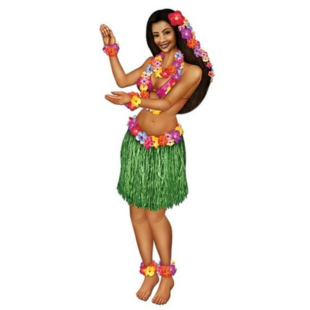 The Beistle Company Jointed Hula Girl Wall D cor