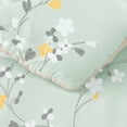 thumbnail image 4 of Exclusivo Mezcla 2-Piece Floral Twin Comforter Set, Microfiber Bedding Down Alternative Comforter for All Seasons with 1 Pillow Sham, Light Green, 4 of 6