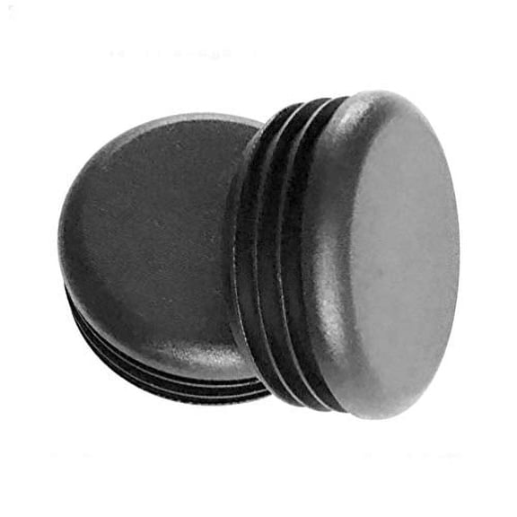 (Pack of 10) 2-1/4" Round Plugs (10-14 Ga 1.99" to 2.08" ID) || 2.25 Inch OD Black Plastic End Caps | Office and Patio Furniture Finishing caps | Fitness Eqpt End Caps | Fencing Post Inserts | by SBD