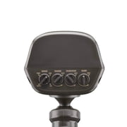 Beams Wired Floodlight - 3-Head Outdoor Motion Sensing LED Security Light, 4100 lumens with Cascading Wall Wash, 1-Pack, Bronze