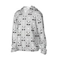thumbnail image 2 of KLL Panda Bear Print Men's Women’s UPF 50+ Sun Protection Outdoor Hoodie Jacket Long Sleeve Fishing Hiking Performance Shirt-X-Large, 2 of 6