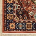 thumbnail image 2 of 9' x 12' Red Blue Machine Woven Oriental Indoor Area Rug, 2 of 3