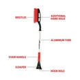 thumbnail image 5 of Oskar Heavy Duty 35 inch Snow Brush with Ice Scraper, Red Black Gray, 5 of 8