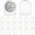 thumbnail image 1 of 20 unidades de portamonedas acrílicos con forma de águila plateada de 1,2 pulgadas de diámetro interior, cápsulas protectoras para monedas conmemorativas de acrílico transparente., 1 of 9