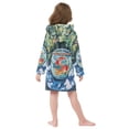 thumbnail image 7 of FORMRS Kids Bathrobe Unisex Hooded Robe Toddler Pajamas Sleepwear, Size 2-3T, Red Goldfish, 7 of 7