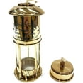 thumbnail image 3 of 7" Brass Nautical Miner Lamp Ship Lantern Maritime Miners Oil Lamp, 3 of 3