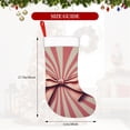 thumbnail image 4 of Yiaed Retro Bow Print Christmas Stockings, Christmas Stockings Hanging Ornaments, Christmas Stockings for Family Christmas Holiday Decorations, 4 of 7