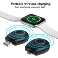 thumbnail image 3 of Cargador inalámbrico Mini Dock Cargador Smartwatch para Apple Watch 8 7 (TIPO C Negro) Ndcxsfigh Para estrenar, 3 of 6