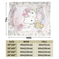 thumbnail image 2 of Hello Kitty Blanket, Super Soft Throw Blanket, Cozy Flannel Blankets For Boys Girls, Warm Blankets For Couch Sofa Bed, 40"X30", 2 of 9