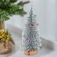thumbnail image 7 of Christmas Tree Stems Decorations,Miniature Christmas Tree,Snow Frosted Cedar Tower Style Christmas Decoration,Holiday Decoration for Desktop Party Displays,10inch, 7 of 7