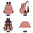 thumbnail image 2 of JIALIOU Mini Backpack Purse for Women Quilted Casual Daypack Small Travel Shoulder Bag, Coral, 2 of 7